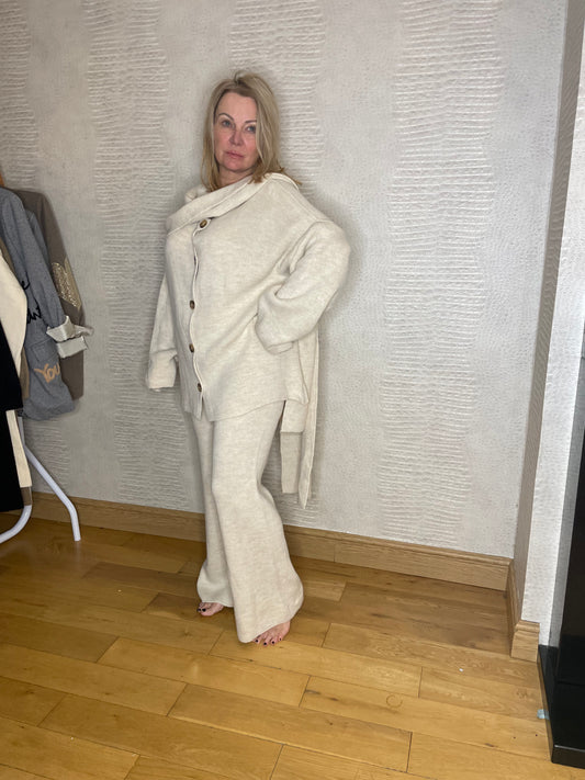 Ava Wrapover Tracksuit - Cream