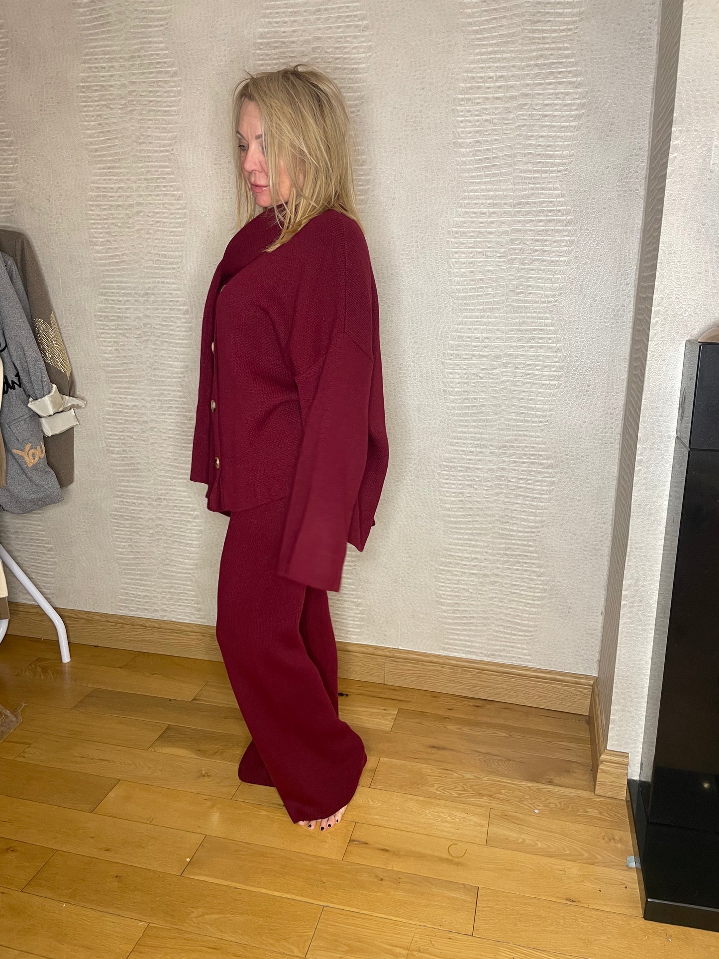 Ava Wrapover Tracksuit - Red