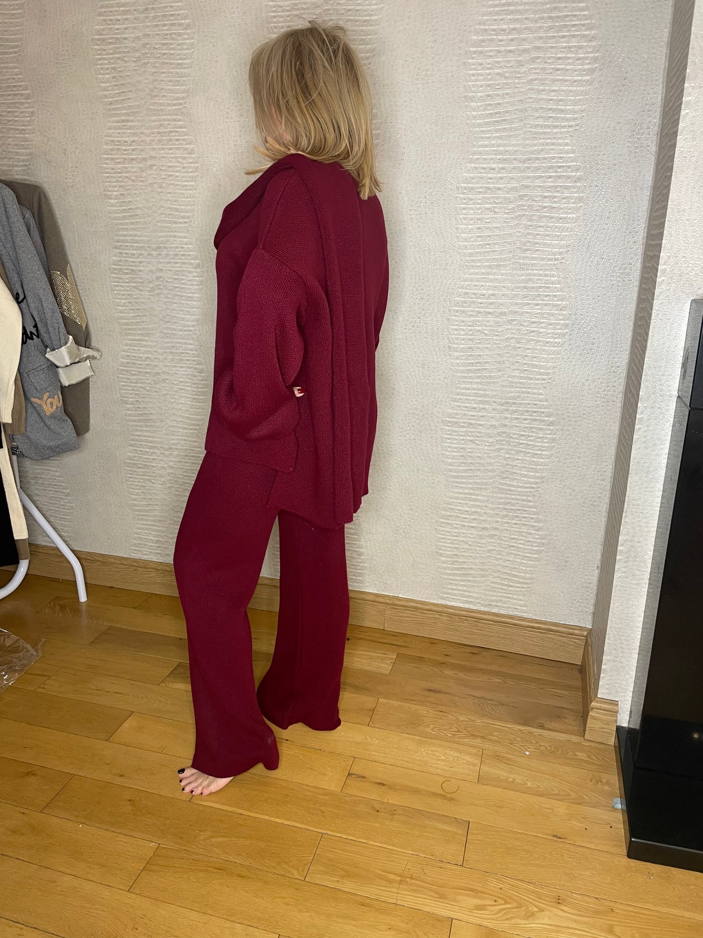 Ava Wrapover Tracksuit - Red