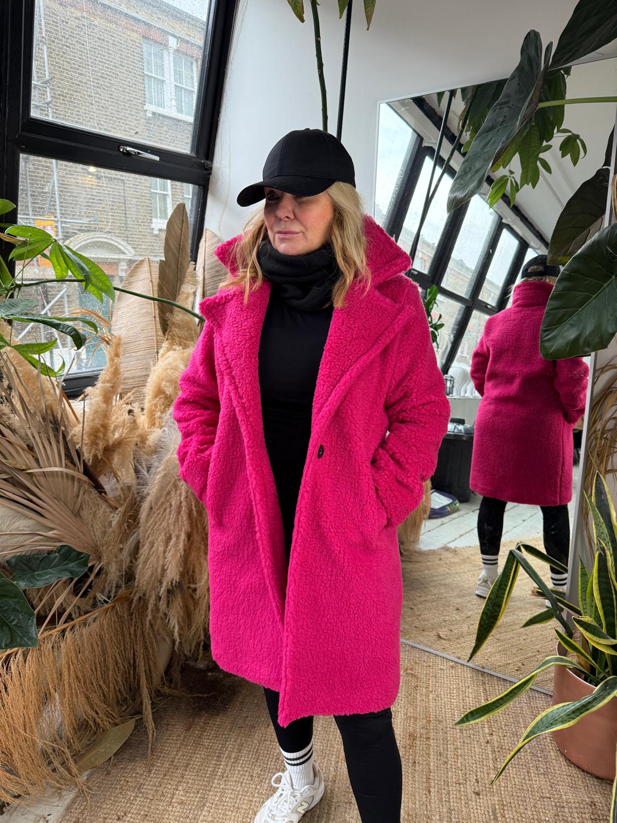 Pink Teddy Coat